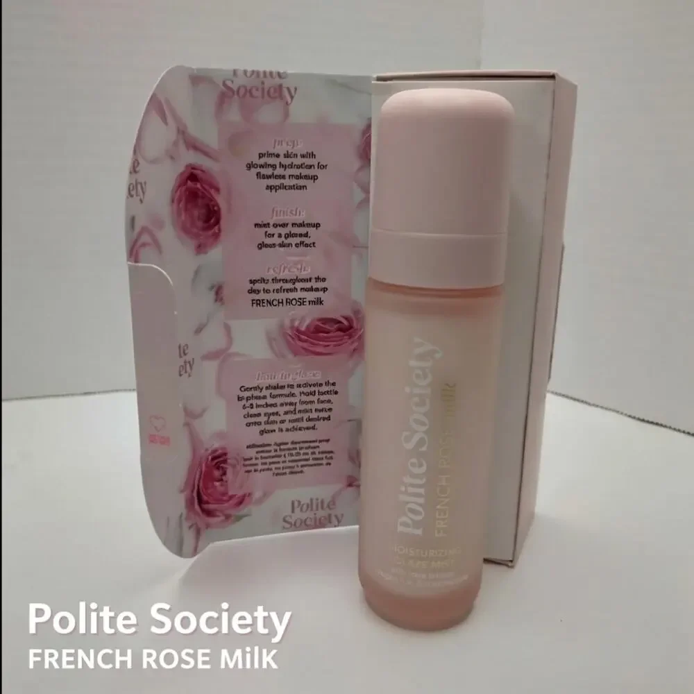 Polite Society French Rose Milk Moisturizing Glaze Mist 1.69oz New for Daily Use